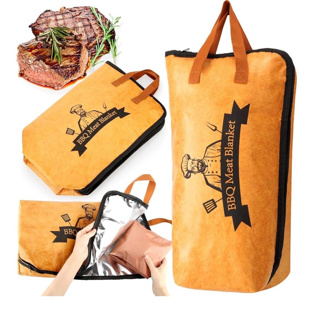 NEW BBQ Blanket Resting Meat smoker Resting Blanket Reusable Insulated Bag 21”